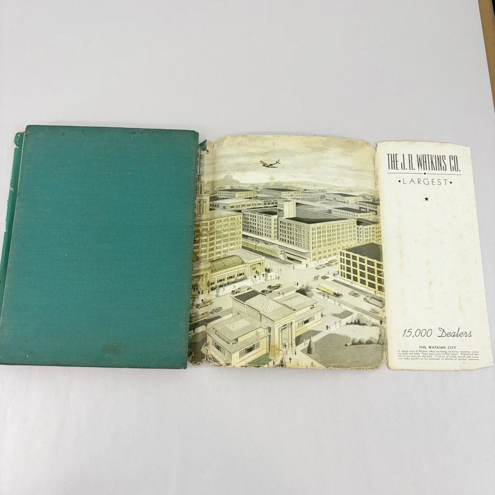 Vintage 1941 Watkins Household Hints Elaine Allen Spiral Bound Reference Book